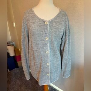 J. Jill Gray Button-Up Cardigan